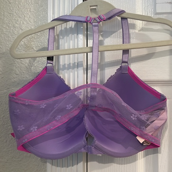 Victoria's Secret Lace Front Fastening Push Up T-Shirt Bra - Picture 6 of 9